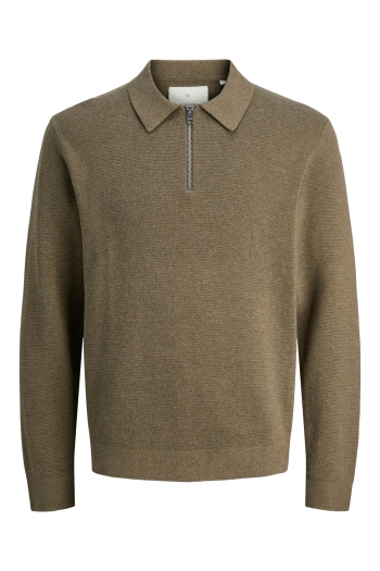 JACK%JONES PREMIUM JPRBLAMILANO STITCH KNIT ZIP POLO S: