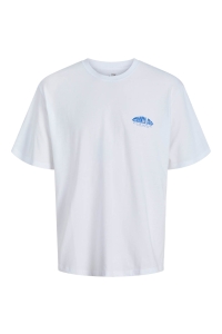 jack en jones boys JORGROVE TEE SS CREW NECK TG JNR bright white/planets