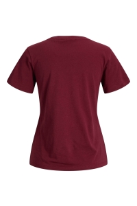 JACK&JONES ORIGINALS JXMIMI SS PRINT TEE JRS cabernet/inner glow