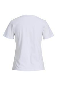JACK&JONES ORIGINALS JXMIMI SS PRINT TEE JRS bright white/self love