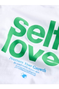 JACK&JONES ORIGINALS JXMIMI SS PRINT TEE JRS bright white/self love