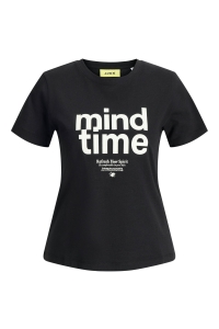 JACK&JONES ORIGINALS JXMIMI SS PRINT TEE JRS black/mind time