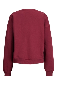 JACK&JONES ORIGINALS JXMIMI RLX LS PRINT CREW SWT cabernet/inner glow