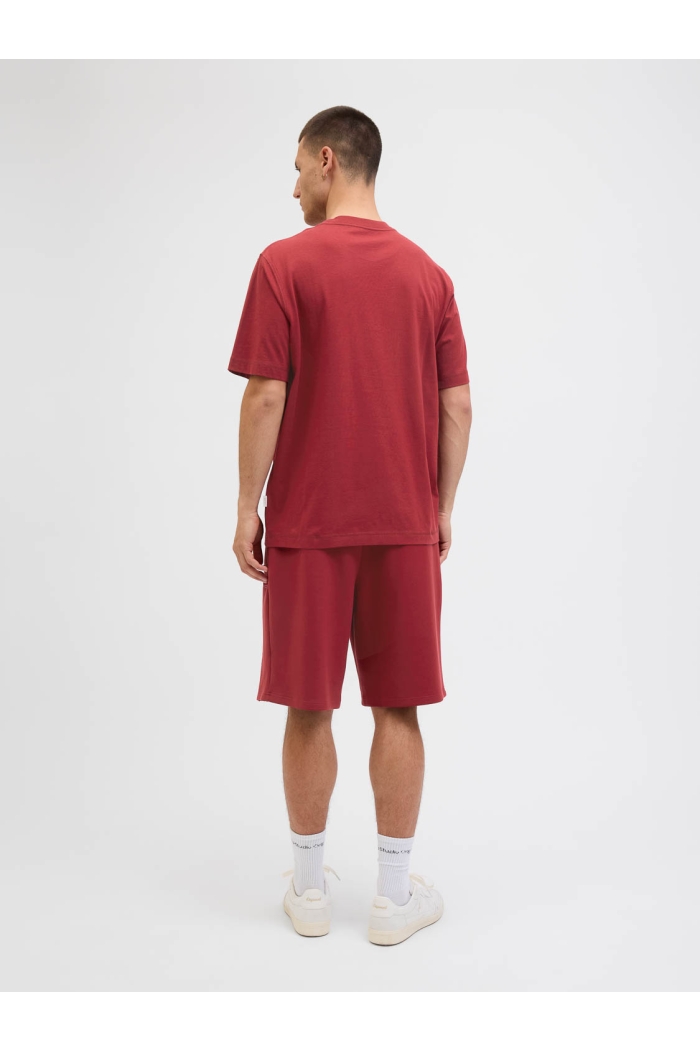 JACK&JONES ORIGINALS JORNORREBRO EMB TEE SS CREW NECK NO: tibetan red