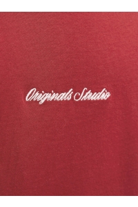 JACK&JONES ORIGINALS JORNORREBRO EMB TEE SS CREW NECK NO: tibetan red