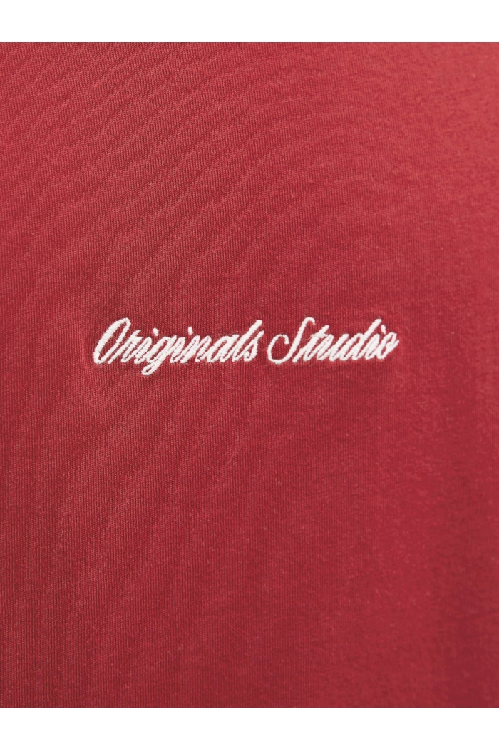 JACK&JONES ORIGINALS JORNORREBRO EMB TEE SS CREW NECK NO: tibetan red