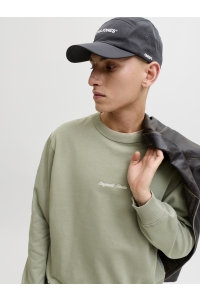 JACK&JONES ORIGINALS JORNORREBRO EMB SWEAT CREW NOOS seagrass