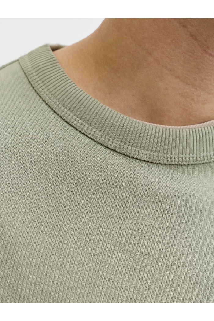 JACK&JONES ORIGINALS JORNORREBRO EMB SWEAT CREW NOOS seagrass