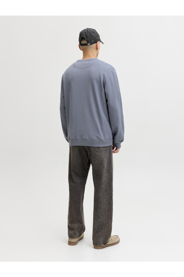 JACK&JONES ORIGINALS JORNORREBRO EMB SWEAT CREW NOOS tradewinds