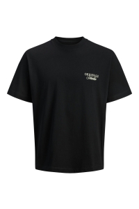JACK&JONES ORIGINALS JORNORREBRO TYPO TEE SS CREW NECK N: black