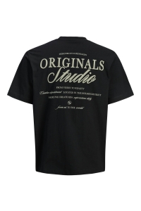 JACK&JONES ORIGINALS JORNORREBRO TYPO TEE SS CREW NECK N: black