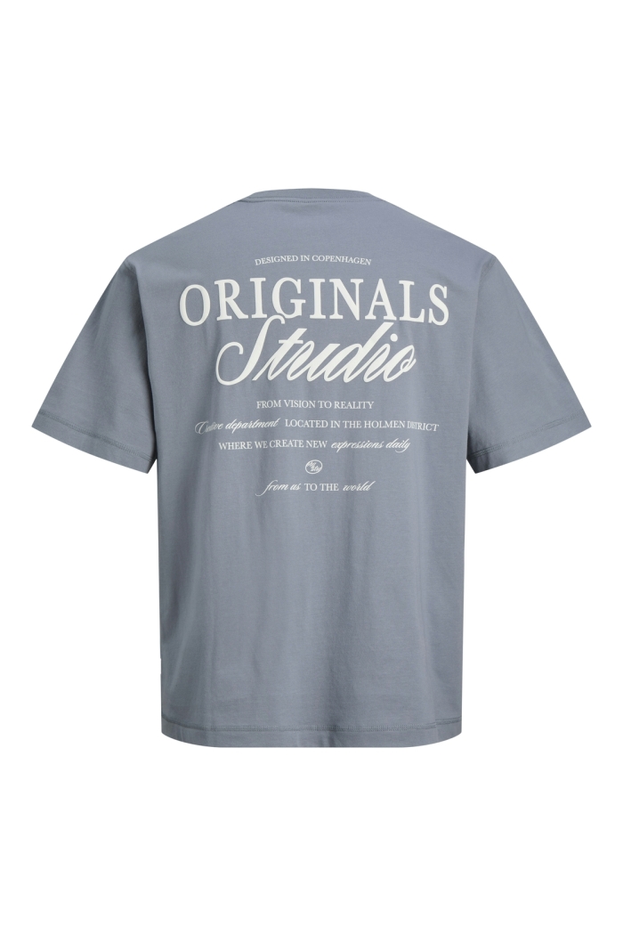 Jack and Jones JORNORREBRO TYPO TEE SS CREW NECK N: tradewinds/ss 26