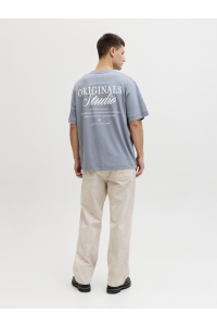 Jack and Jones JORNORREBRO TYPO TEE SS CREW NECK N: tradewinds/ss 26