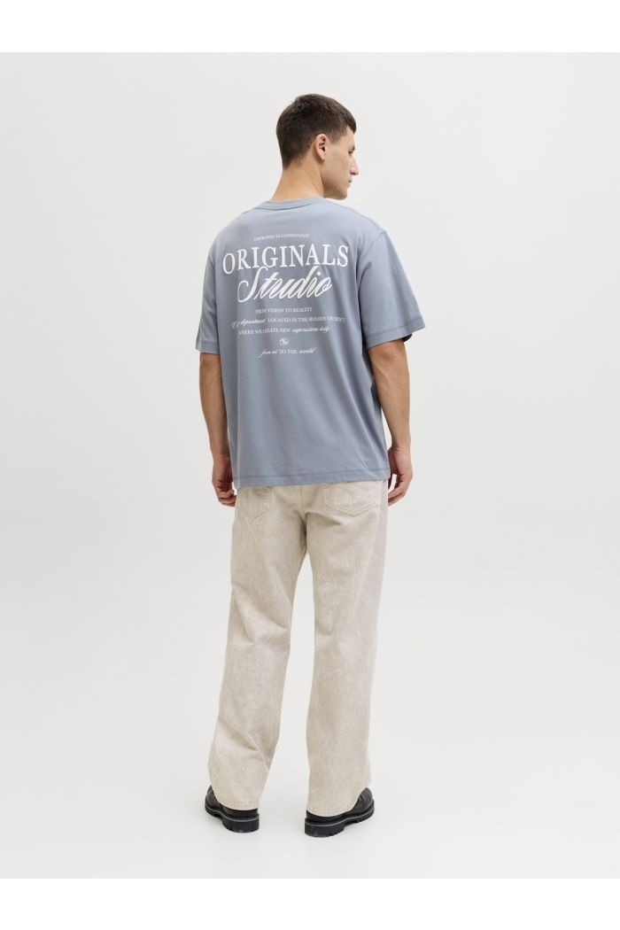 Jack and Jones JORNORREBRO TYPO TEE SS CREW NECK N: tradewinds/ss 26