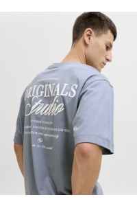 Jack and Jones JORNORREBRO TYPO TEE SS CREW NECK N: tradewinds/ss 26