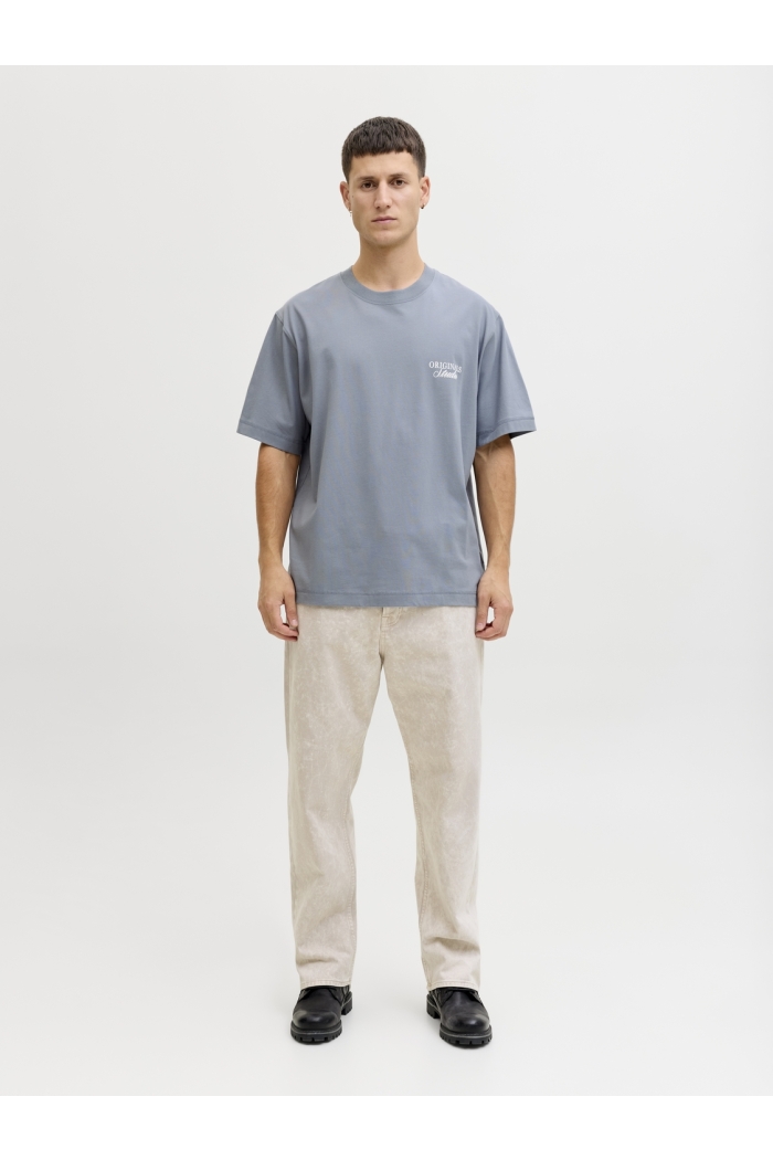 Jack and Jones JORNORREBRO TYPO TEE SS CREW NECK N: tradewinds/ss 26