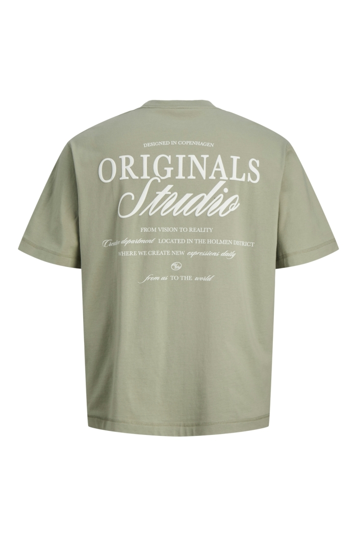 Jack and Jones JORNORREBRO TYPO TEE SS CREW NECK N: seagrass/ss 26