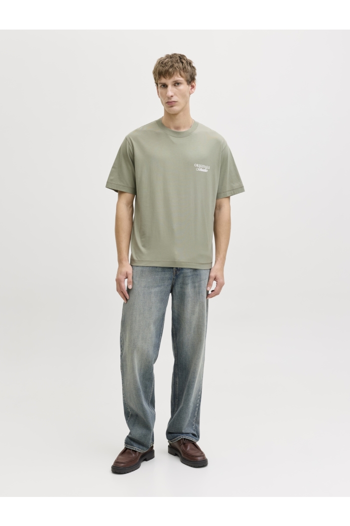 Jack and Jones JORNORREBRO TYPO TEE SS CREW NECK N: seagrass/ss 26