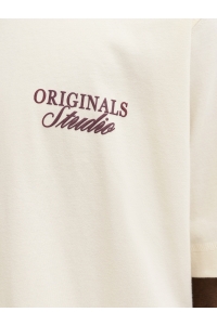 Jack and Jones JORNORREBRO TYPO TEE SS CREW NECK N: antique white/ss 26