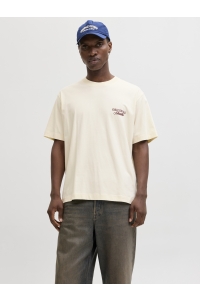 Jack and Jones JORNORREBRO TYPO TEE SS CREW NECK N: antique white/ss 26