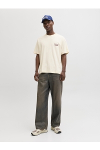 Jack and Jones JORNORREBRO TYPO TEE SS CREW NECK N: antique white/ss 26