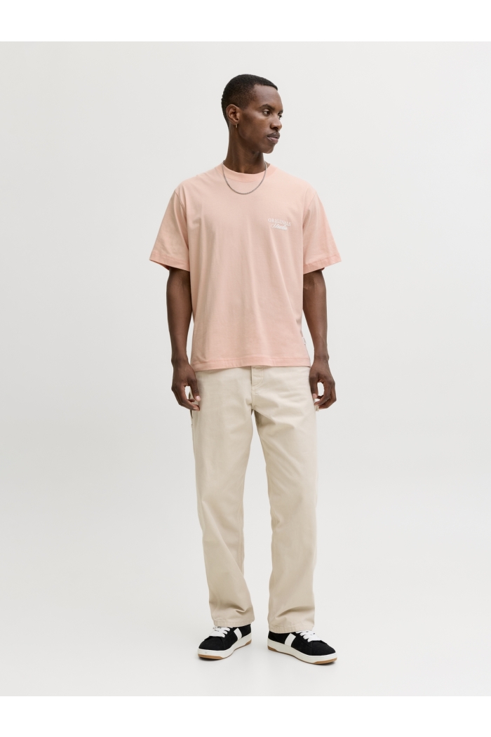 Jack and Jones JORNORREBRO TYPO TEE SS CREW NECK N: peach melba/ss 26