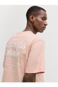 Jack and Jones JORNORREBRO TYPO TEE SS CREW NECK N: peach melba/ss 26