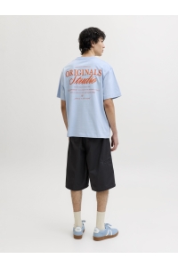 Jack and Jones JORNORREBRO TYPO TEE SS CREW NECK N: cashmere blue/ss 26