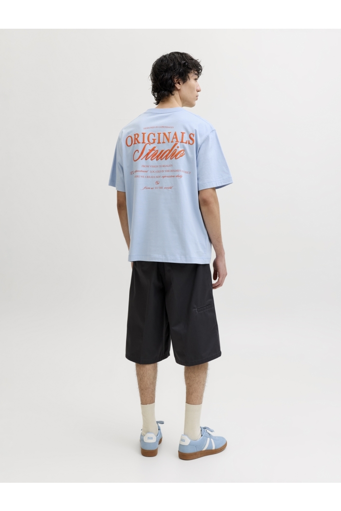 Jack and Jones JORNORREBRO TYPO TEE SS CREW NECK N: cashmere blue/ss 26