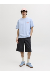 Jack and Jones JORNORREBRO TYPO TEE SS CREW NECK N: cashmere blue/ss 26