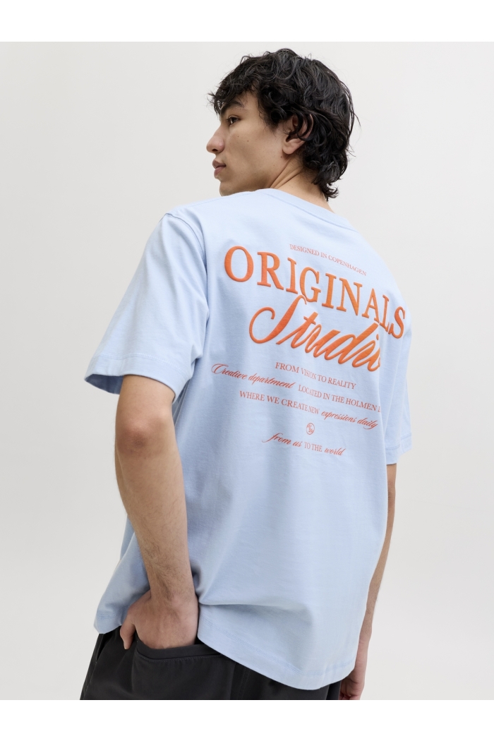 Jack and Jones JORNORREBRO TYPO TEE SS CREW NECK N: cashmere blue/ss 26