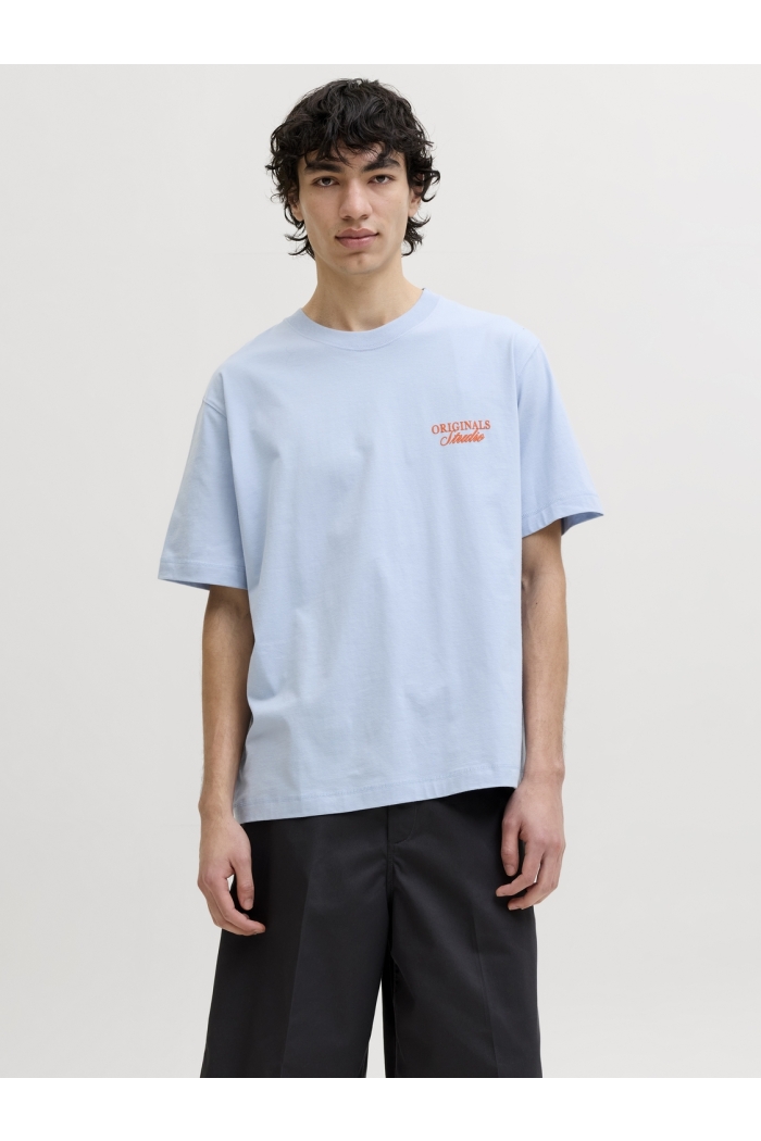 Jack and Jones JORNORREBRO TYPO TEE SS CREW NECK N: cashmere blue/ss 26