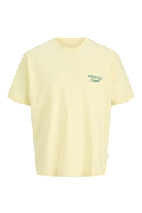 Jack and Jones JORNORREBRO TYPO TEE SS CREW NECK N: pastel yellow/ss 26
