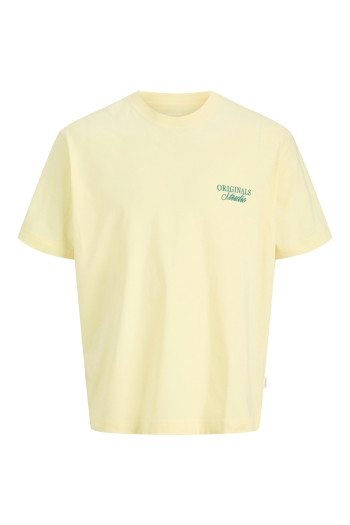 Jack and Jones JORNORREBRO TYPO TEE SS CREW NECK N: pastel yellow/ss 26