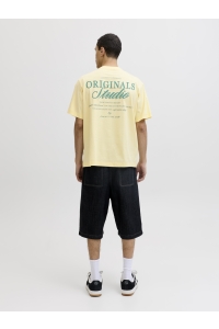 Jack and Jones JORNORREBRO TYPO TEE SS CREW NECK N: pastel yellow/ss 26