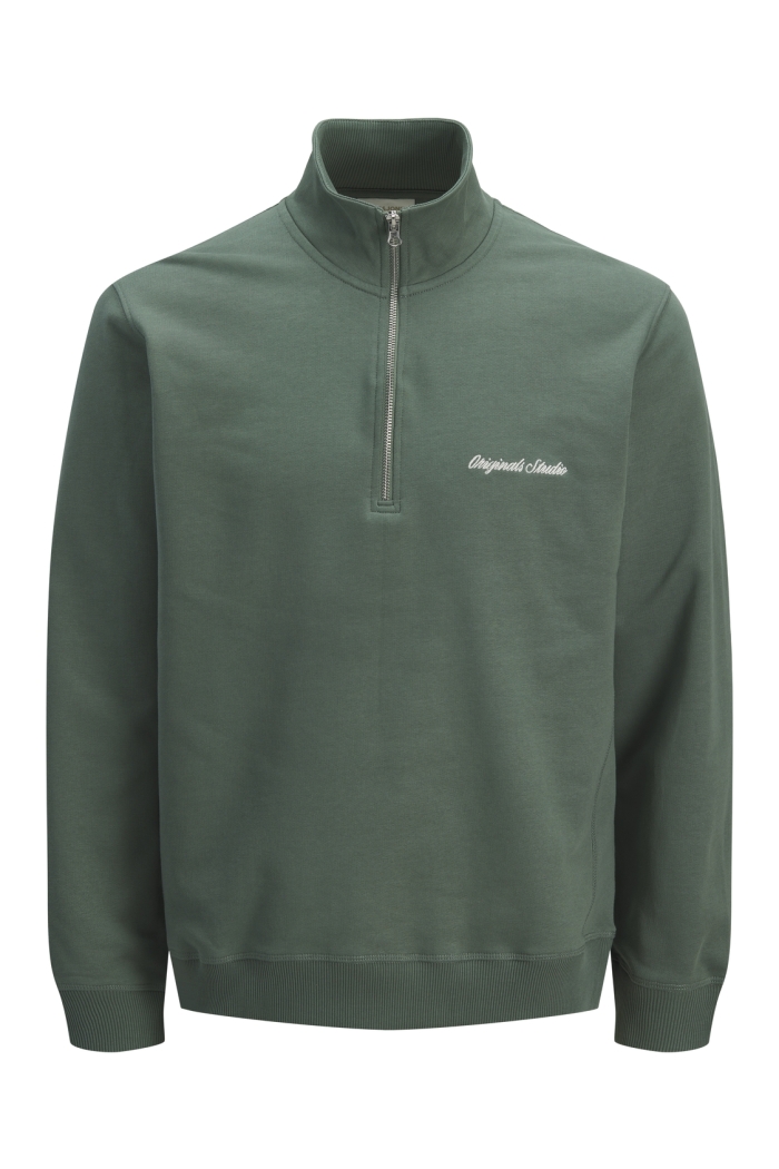 Jack and Jones JORNORREBRO EMB SWEAT HIGH NECK SN laurel wreath