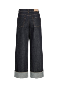 JACK&JONES ORIGINALS JXTOKYO VEGA WIDE HW FOLD UP R269 D: dark blue denim