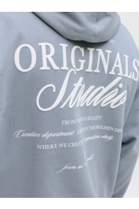 JACK&JONES ORIGINALS JORNORREBRO TYPO BACK SWEAT HOOD SN tradewinds/ss26