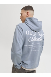 JACK&JONES ORIGINALS JORNORREBRO TYPO BACK SWEAT HOOD SN tradewinds/ss26
