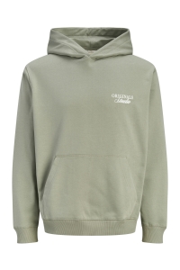 JACK&JONES ORIGINALS JORNORREBRO TYPO BACK SWEAT HOOD SN seagrass/ss26