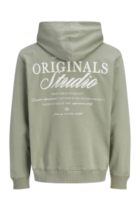 JACK&JONES ORIGINALS JORNORREBRO TYPO BACK SWEAT HOOD SN seagrass/ss26