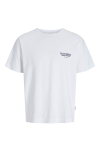 JACK&JONES ORIGINALS JORYORK BACK TEE SS CREW NECK bright white