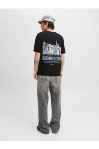 JACK&JONES ORIGINALS JORYORK BACK TEE SS CREW NECK black