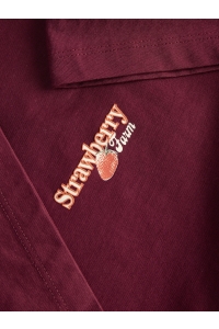 Jack and Jones JXSANDRA LOOSE SS TEE JRS cabernet/strawberry