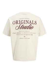 Jack and Jones boys JORNORREBRO TYPO TEE SS CREW NECK S: antique white/ss 26