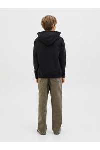 jack en jones boys JORNORREBRO EMB SWEAT HOOD NOOS JNR black