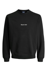 jack en jones boys JORNORREBRO EMB SWEAT CREW NOOS JNR black