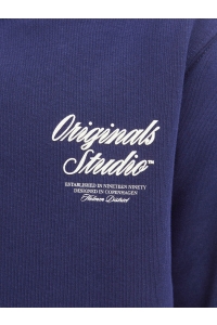 jack en jones boys JORNORREBRO TYPO BACK SWEAT HOOD SN: ocean cavern