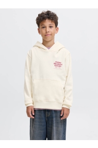 jack en jones boys JORMEADOWS SWEAT HOOD JNR antique white