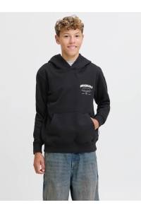 jack en jones boys JORMEADOWS SWEAT HOOD JNR black